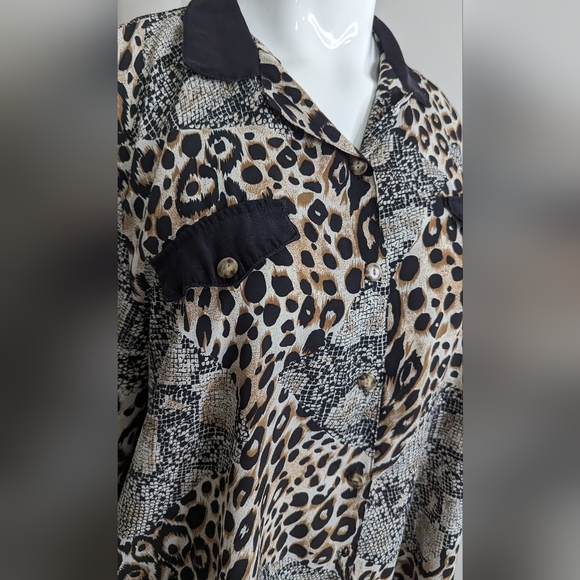 Career Elements Plus Size Vintage Blouse - Picture 3 of 8